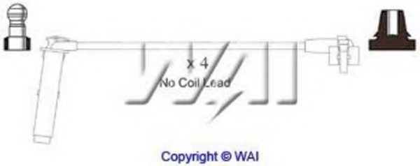 WAIglobal SL545 Ignition Cable Kit